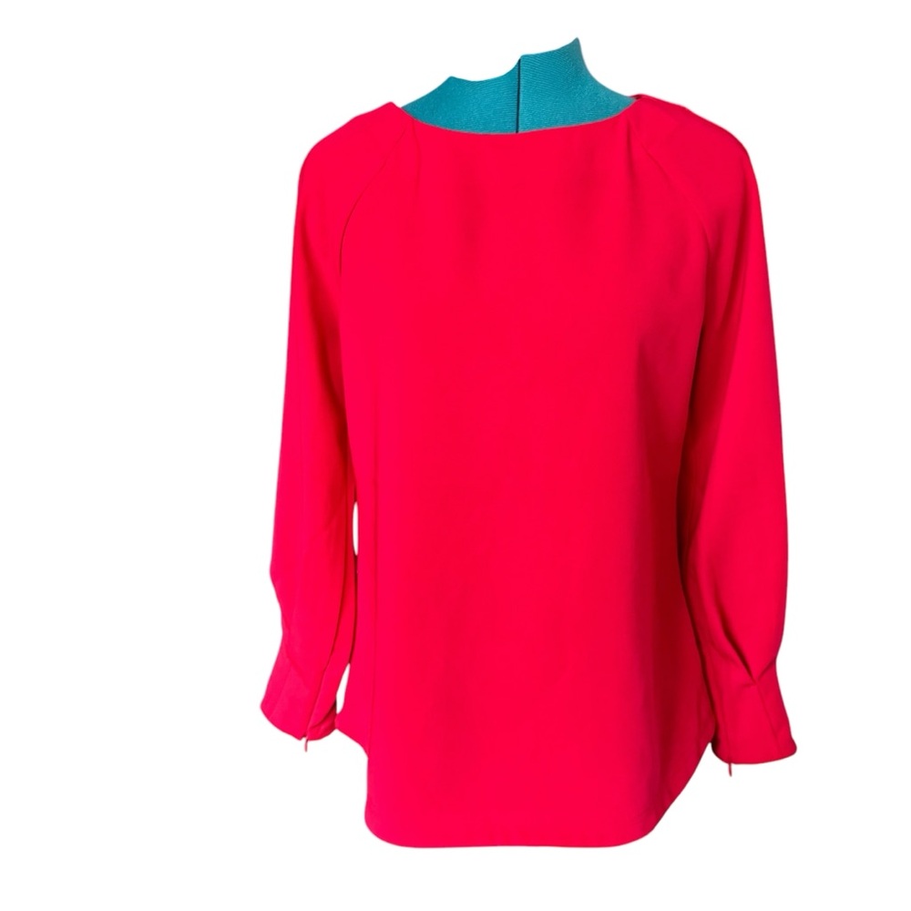 Banana Republic Red Boxy 3/4 Sleeve Blouse